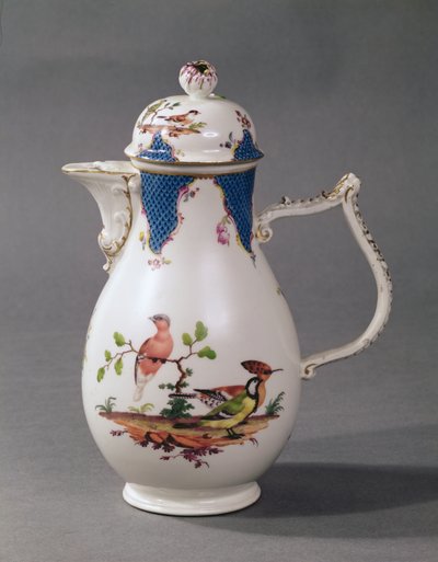 Meissen porcelain coffee pot, c.1760 by German School